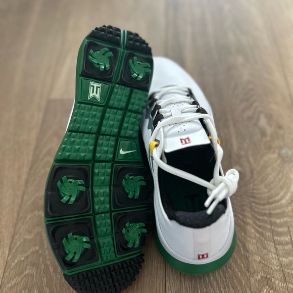 Nike TW '13 Golf Shoes - White/Black-Pine Green - Picture 11 of 12